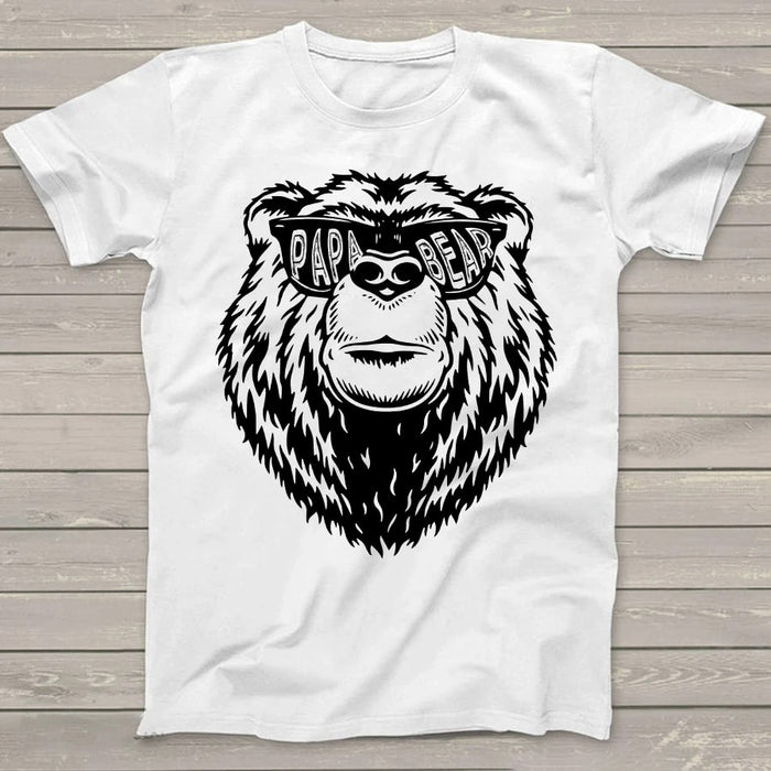 Personalized Shirt For Grandpa Papa Bear T-Shirt Custom Name Papa Bear Print