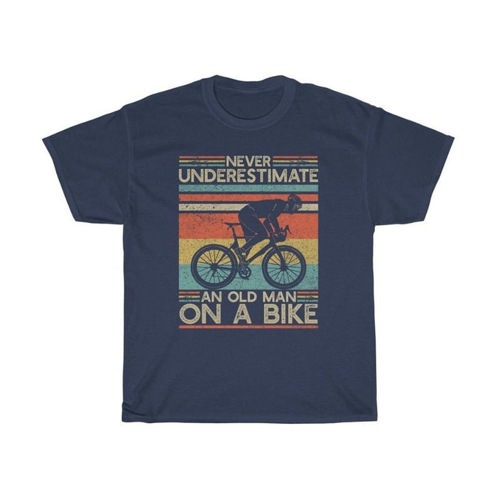 Shirt For Men Never Underestimate An Old Man On A Bike Vintage Shirt For Father's Day