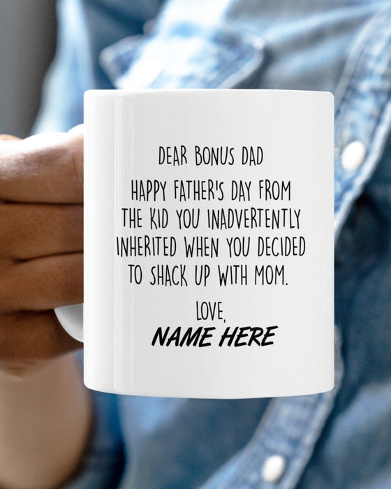 Personalized Coffee Mug For Step Dad From The Kid You Inadvertently Inherited When You Decide Mugs Custom Name