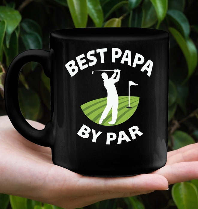 Personalized Coffee Mug To Dad Best Papa By Par Mug Father Loves Golf Vintage Mug Gift Custom Nickname