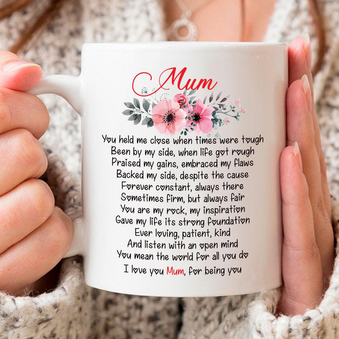 Mom Coffee Mug Gifts For Mom Mug Gifts For Stepmom, Bonus Mom Mug Print Floral Coffee Mug Sweet Quotes Mothers Day Customized Mug Gifts For Mothers Day 11Oz 15Oz Ceramic Coffee Mug