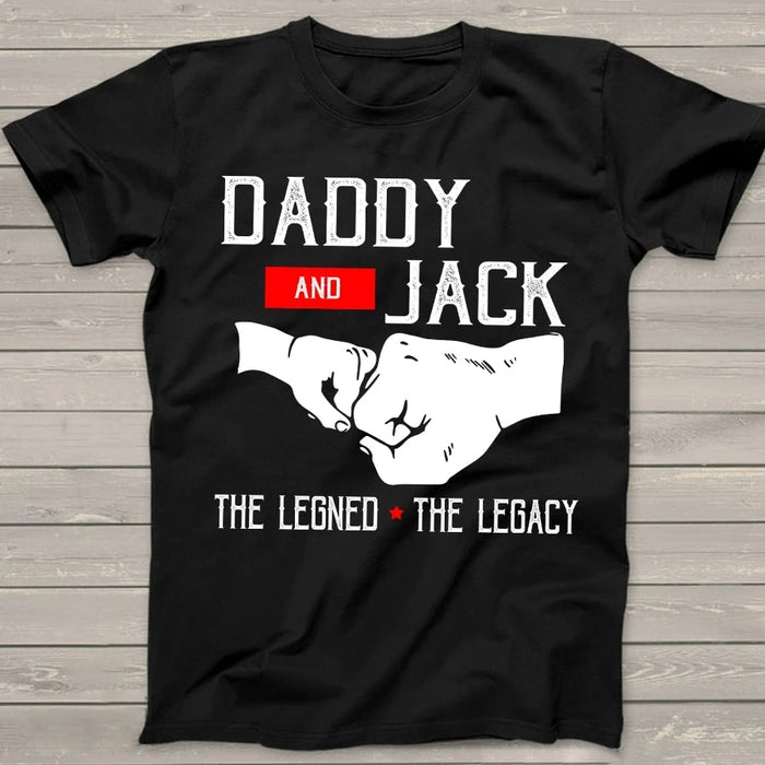 Personalized Shirt For Dad And Son The Legend The Legacy T Shirt Custom For Father Day