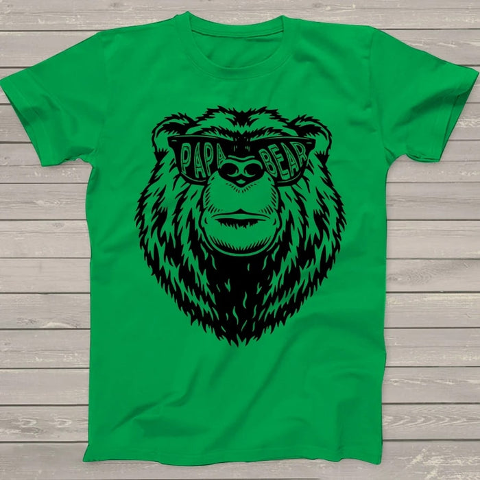 Personalized Shirt For Grandpa Papa Bear T-Shirt Custom Name Papa Bear Print