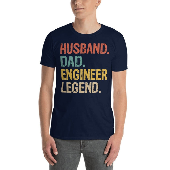 Classic T Shirt For Daddy Husband Dad Engineer Legend Retro Vintage Shirt