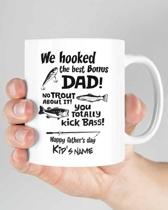 Personalized Coffee Mug For Dad Fishing Lovers We Hooked The Best Bonus Dad Gifts For Father's Day For Men