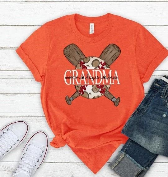 Personalized Shirt For Grandma Baseball Lover With Grandkid Name Design Printed