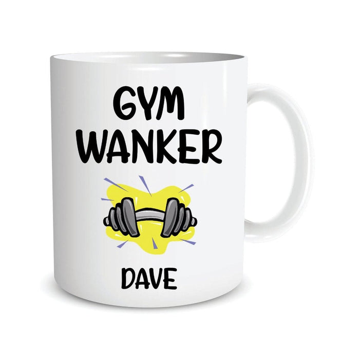 Personalized Mug For Gymmer Custom Name Gym Wanker Art Design Printed Coffee Mug 11oz 15oz