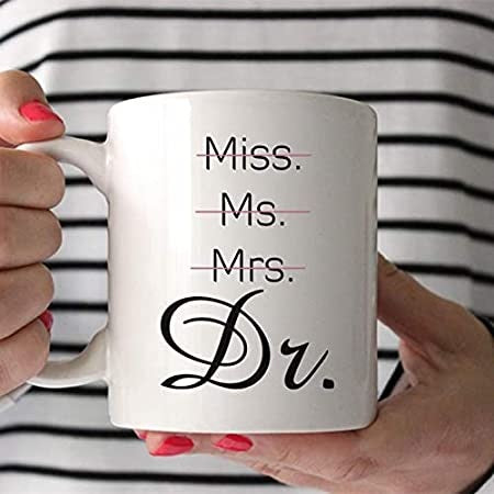Personalized Coffee Mug Miss Ms Mrs Dr. Jessica Mug Funny Unique Gift Idea Cup For Phd Graduate 11oz 15oz Ceramic Mugs