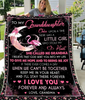Personalized To My Granddaughter Blanket From Grandma Once Upon A Time There Was A Little Girl Cue Flamingo Printed