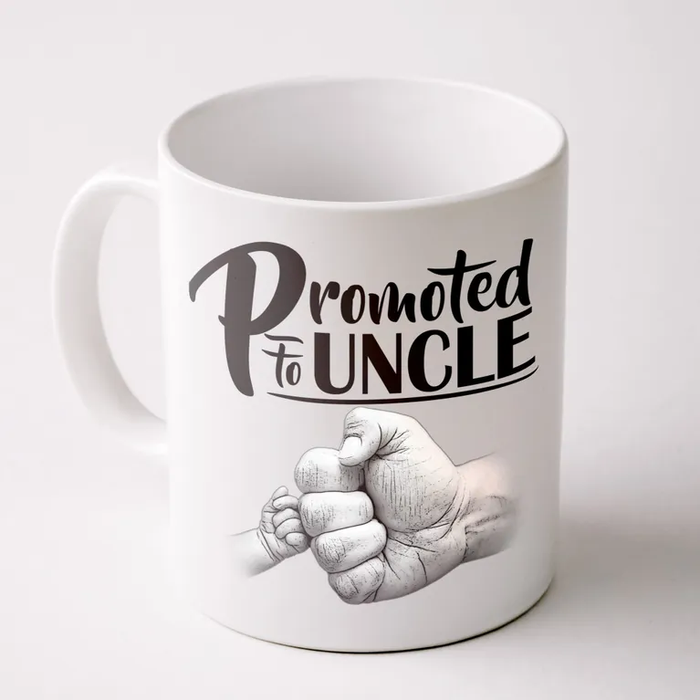 Novelty Coffee Mug For New Uncle From Niece Nephew Cute Fist Bump Promoted To Uncle White Cup Gifts For Christmas