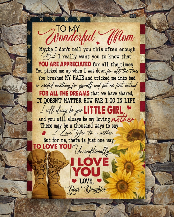 Personalized Canvas Wall Art For Mom From Kids Maybe I Don't Tell You This Enough Custom Name Poster Prints Home Decor