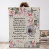 Personalized Memorial Blanket If Roses Grow In Heaven Lord Flower Printed Custom Photo Name & Date Air Mail Blanket