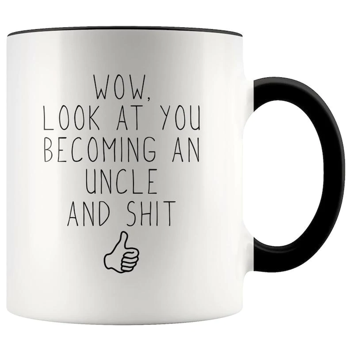 Funny Coffee Mug For Uncle From Niece Nephew Looking At You Becoming An Uncle Accent Cup Uncle Gifts For Christmas