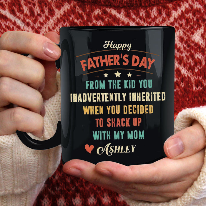 Personalized Coffee Mug For Dad From The Kid You Inadvertently Inherited Mugs Gift Father's Day Mug 11oz 15oz