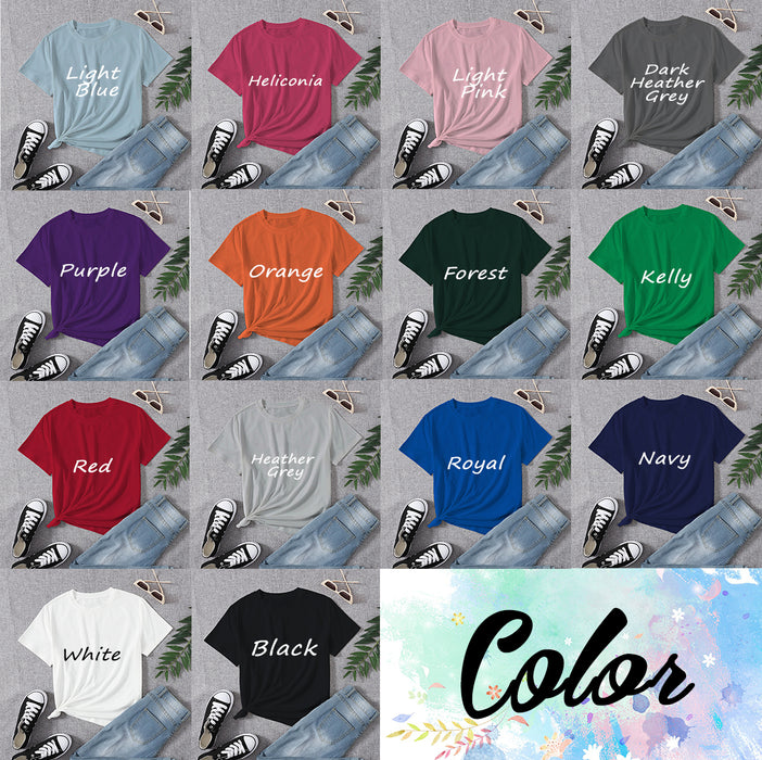 Personalized T-Shirt For Teacher Color Rainbow Design Custom Name Or Text Back To School Shirt
