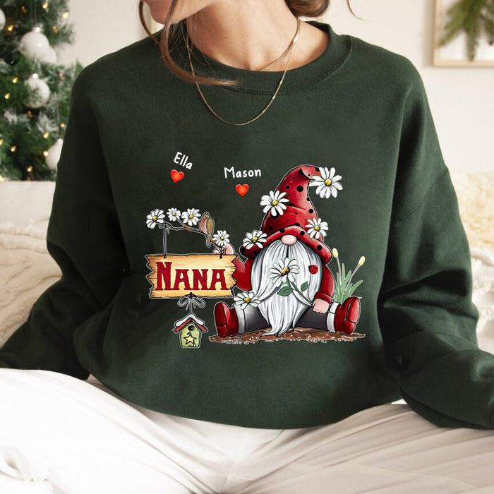 Personalized Sweatshirt For Grandma From Grandkids Funny Elf Gardener Noel Groome Custom Name Shirt Gifts For Christmas