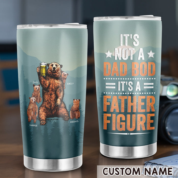 Personalized To My Daddy Tumbler From Son Daughter Bear It's Not A Bad Boy Custom Name 20oz Travel Cup Birthday Gifts