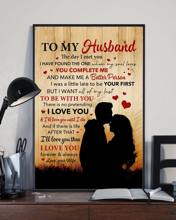 Personalized To My Husband Canvas Wall Art From Wife I Was A Little Late Yo Be Your First Custom Name Poster Prints