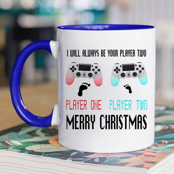 Personalized Coffee Mug Gifts For Couples Video Game I Will Always Be Your Player Custom Name Accent Cup For Anniversary