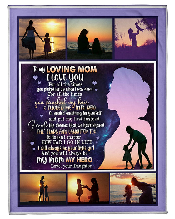 Personalized Love Family Blanket To My Mom From Daughter Print Photo Of Mother And Baby I Love You For All The Times