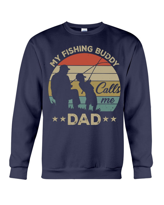 Personalized Shirt For Dad My Fishing Buddy Call Me Dad Shirt For Father's Day
