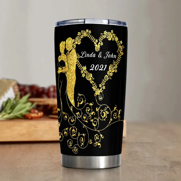 Personalized To My Husband Tumbler From Wife I Love You Forever And Always Ring Couple Custom Name Gifts For Anniversary