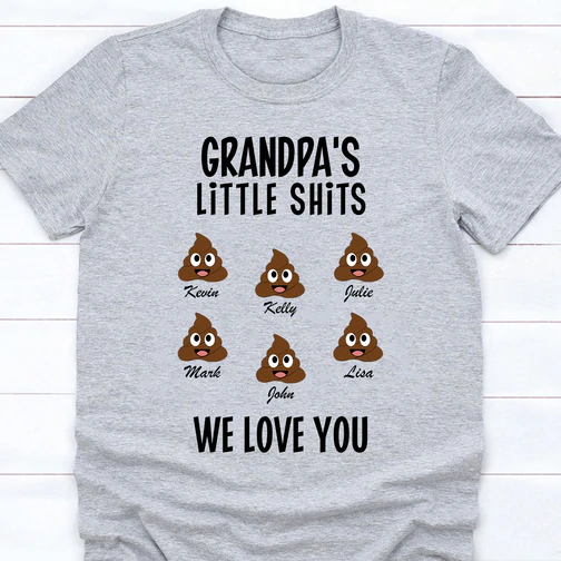 Personalized Unisex T-Shirt & Hoodie For Grandpa Grandma Funny Shits Print Custom Grandkids Name Father's Day Shirt