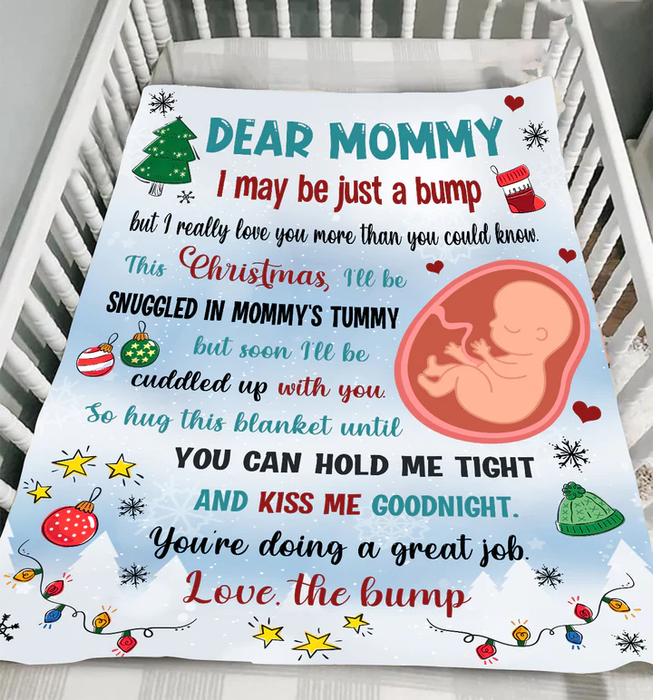 Personalized Blanket For Future Mom From Baby Pregnancy You Can Hold Me Tight Custom Name Gifts For First Christmas Xmas
