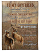 Personalized To My Boyfriend Blanket From Girlfriend Deer Hunting Buck And Doe Couple Saying Custom Name Birthday Gifts