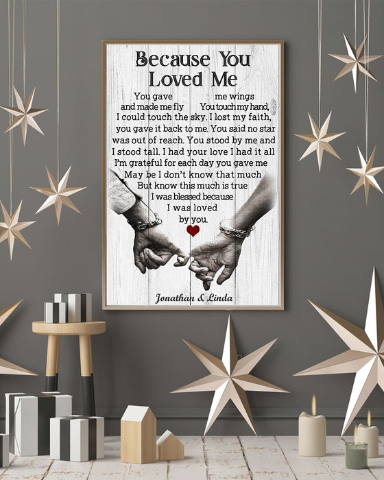 Personalized Canvas Wall Art For Couples Holding Hands Pinky Promise Romantic Custom Name Poster Prints Christmas Gifts