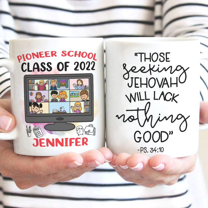 Personalized Back To School Mug Pioneer School 2022 School Supplies Print Custom Name 11 15oz Ceramic Coffee Cup